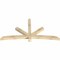 Ekena Millwork Alberta Rough Sawn Timber Gable Bracket, Douglas Fir, 84"W x 42"H x 4"D x 4"F, 12/12 Pitch GBW084X42X0404ALB00RDF - alternate 4